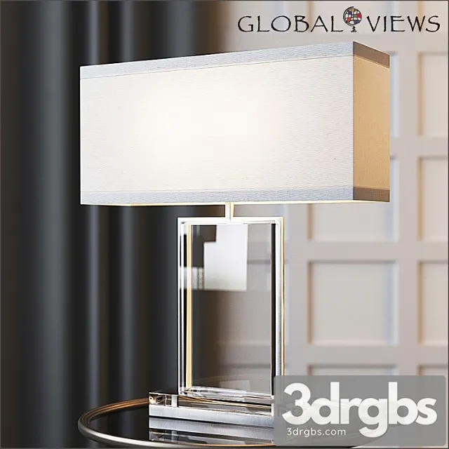 Global views crystal slab lamp 3D Model Download