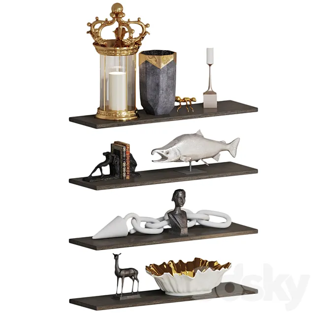 Global Views decoration set 3 3D Model
