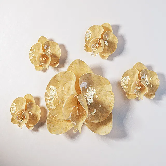 GLOBAL VIEWS Wall Decor – Wall Orchid 3D Model GLOBAL VIEWS Wall Decor – Wall Orchid 3D Model