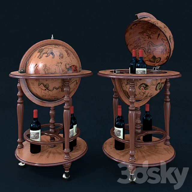 Globe Bar 3D Model