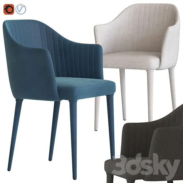 Globewest Carter Amrchair 3D Model