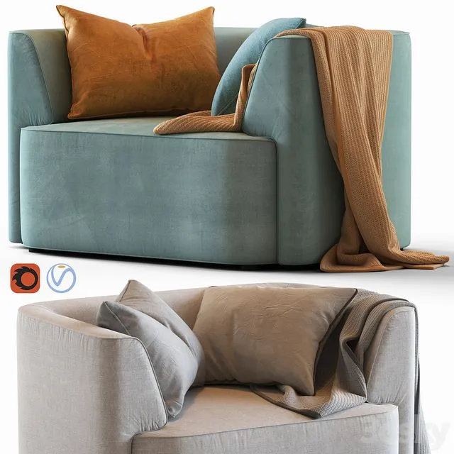 Globewest Juno Boris Armchair 3D Model