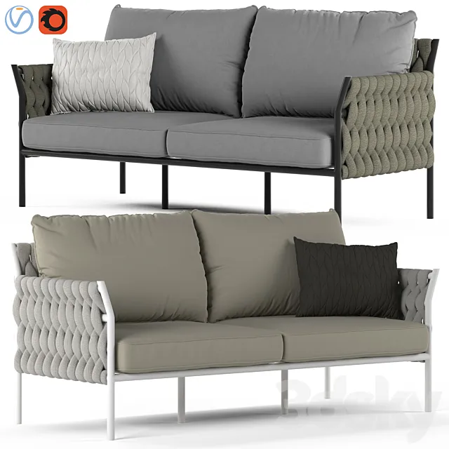 Globewest Livorno Sofa 3D Model