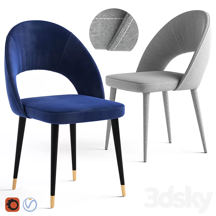 Globewest Lyla Chair 3D Model Globewest Lyla Chair 3D Model