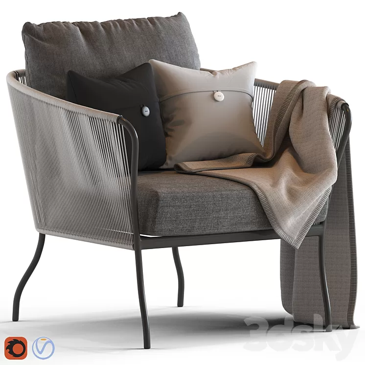 Globewest Malaga Armchair 3D Model