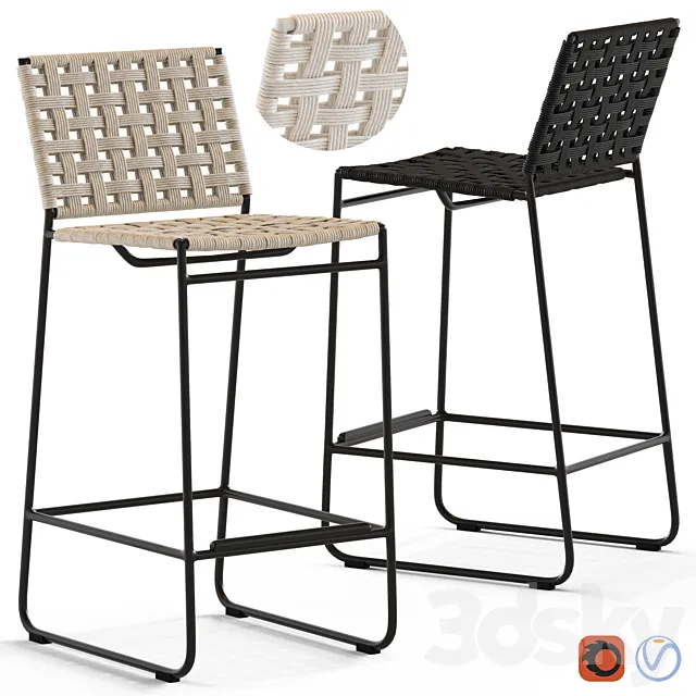 Globewest Marina Stool 3D Model