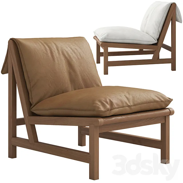 Globewest Sketch Cantaloupe Occasional Chair 3D Model