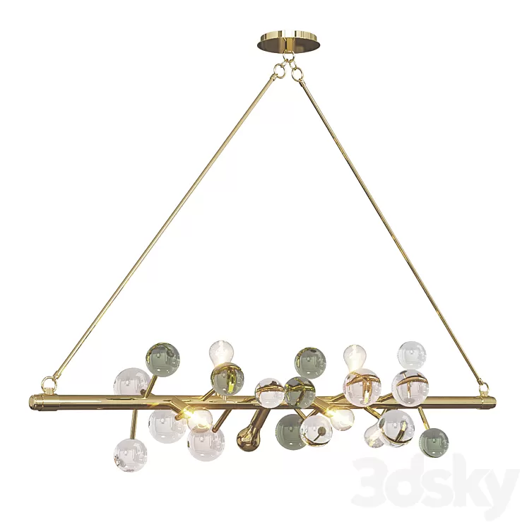 Globo chandelier Article: 29883 Brand: Jonathan Adler 3D Model Free Download
