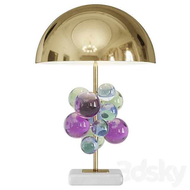 Globo Table Lamp multicolored by Jonathan Adler 3DModel Globo Table Lamp multicolored by Jonathan Adler 3DModel