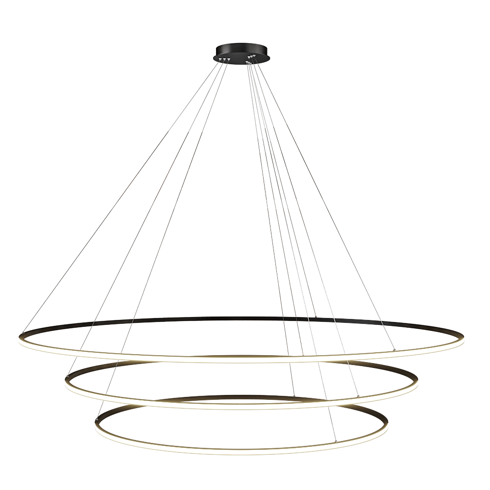 GLODE – Chandelier OLamp Triple Inverse 3D Model