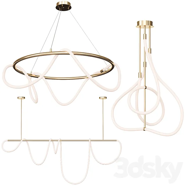 Glorify Chandeliers Set 3DModel
