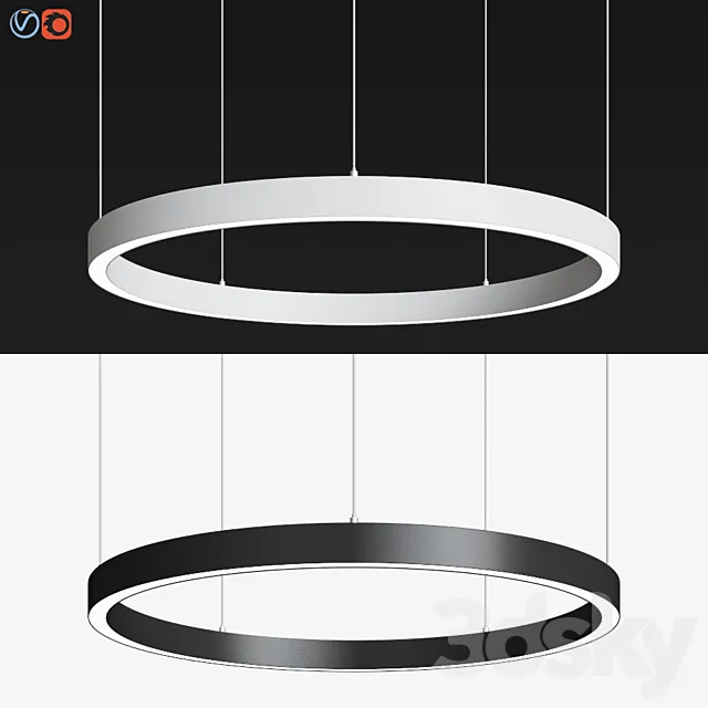 Glorious Led Pendant Lamp Orbit 3D Model