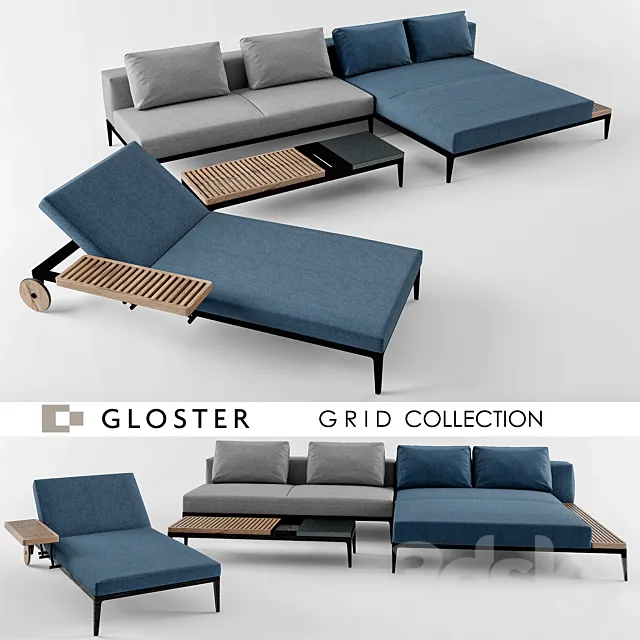 Gloser Grid Collection 3DModel