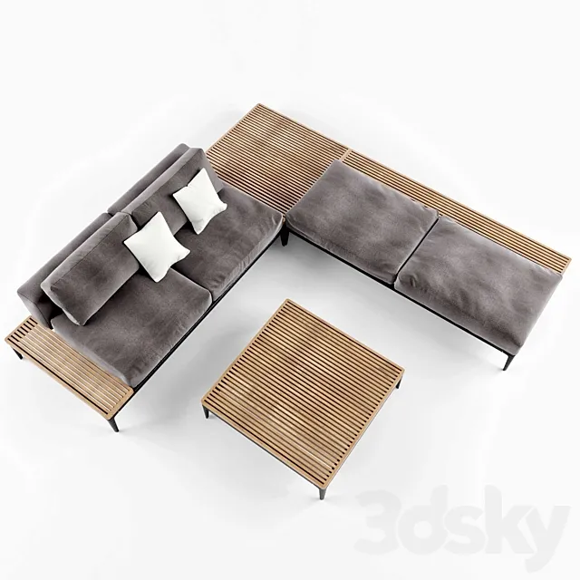 Gloster Grid Sofa 3DModel Gloster Grid Sofa 3DModel