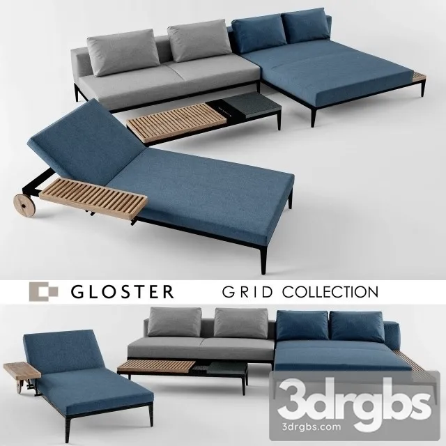Gloster Set Sofa 01 3D Model Download Gloster Set Sofa 01 3D Model Download
