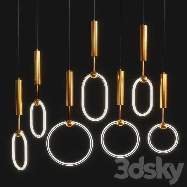 Glowing RING Suspension 3D Model