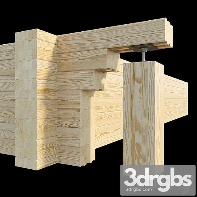 Glued Beam 3D Model Download