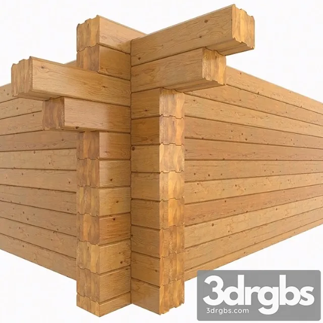 Glued laminated timber 3D Model Download