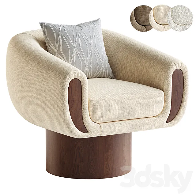 GOCCIA Swivel Chair 3D Model