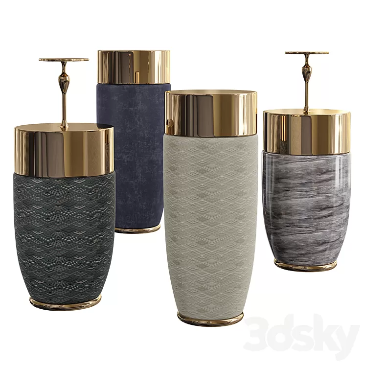 Godwin side table longhi 3D Model Godwin side table longhi 3D Model