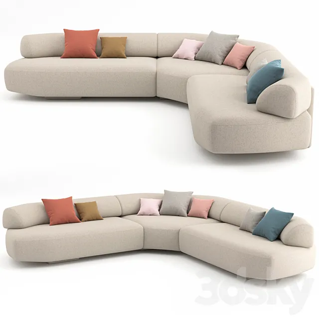 Gogan Sofa 05 by Moroso 3DModel Gogan Sofa 05 by Moroso 3DModel