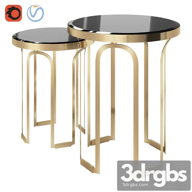 Gold castle tower side table Gold castle tower side table
