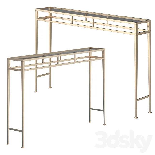 Gold Coast Julia Hall Console Table 3D Model