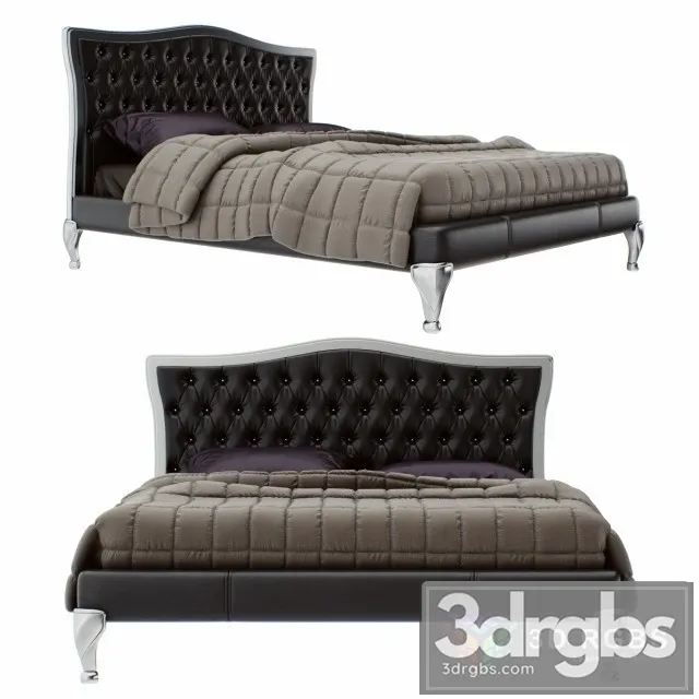 Gold Confort Ariel Bed 3D Model Download
