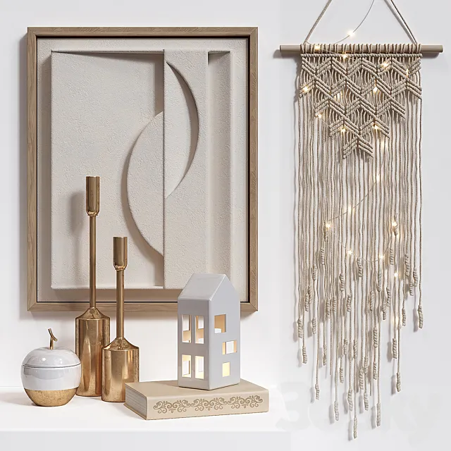 Gold Macrame 3D Model