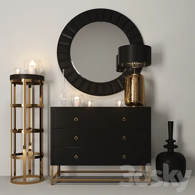 Gold set 3D Model Gold set 3D Model