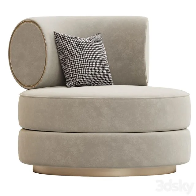 Goldcomfort Boboli Armchair 3D Model Goldcomfort Boboli Armchair 3D Model