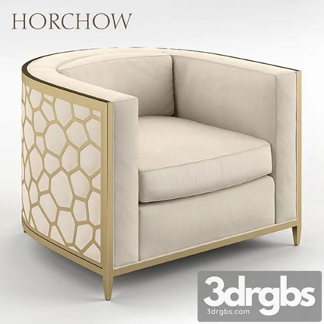 Golden Curved Chair Horchow 3D Model Download Golden Curved Chair Horchow 3D Model Download