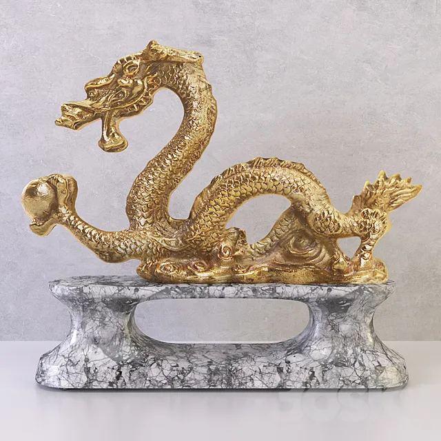 Golden Dragon. 3DModel