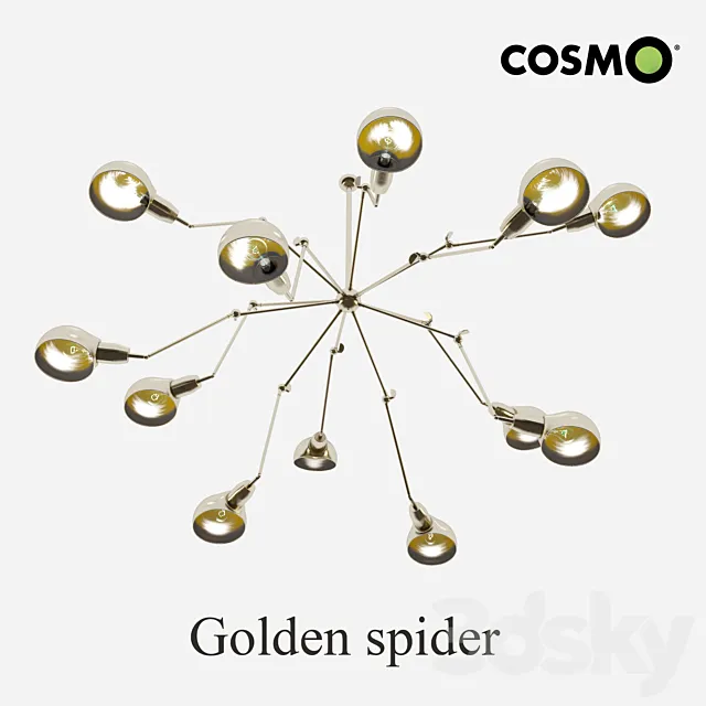 Golden spider 3D Model Golden spider 3D Model