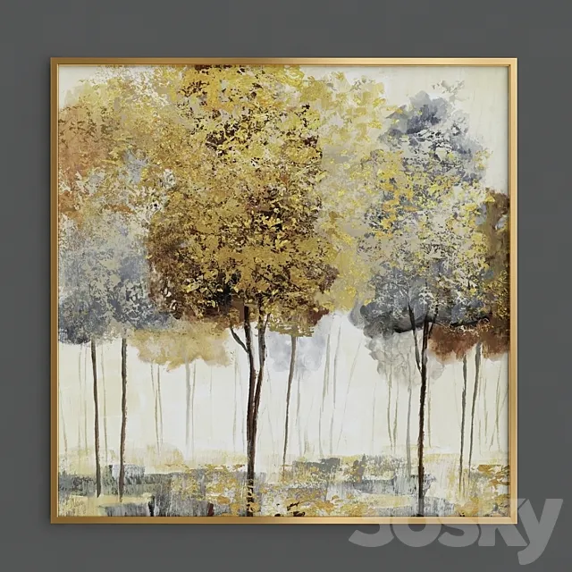 Golden Tree 3DModel Golden Tree 3DModel