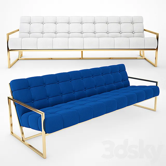 Goldfinger Apartment Sofa 3D Model