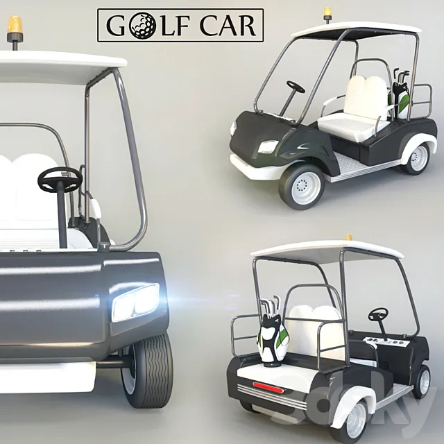 Golf Car 3D Model