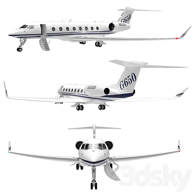 Golfstream 650 3D Model
