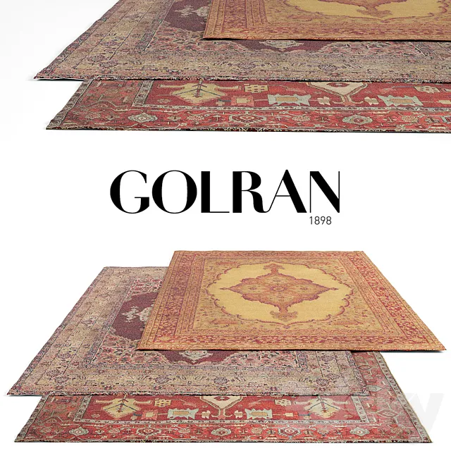 Golran Antique Rug Set 1 3DModel