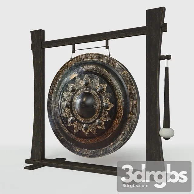 Gong Sculpture 3D Model Download
