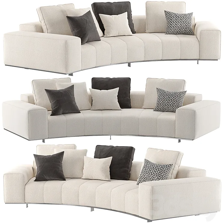 Goodman Rainbow Angled Sofa 3D Model Free Download