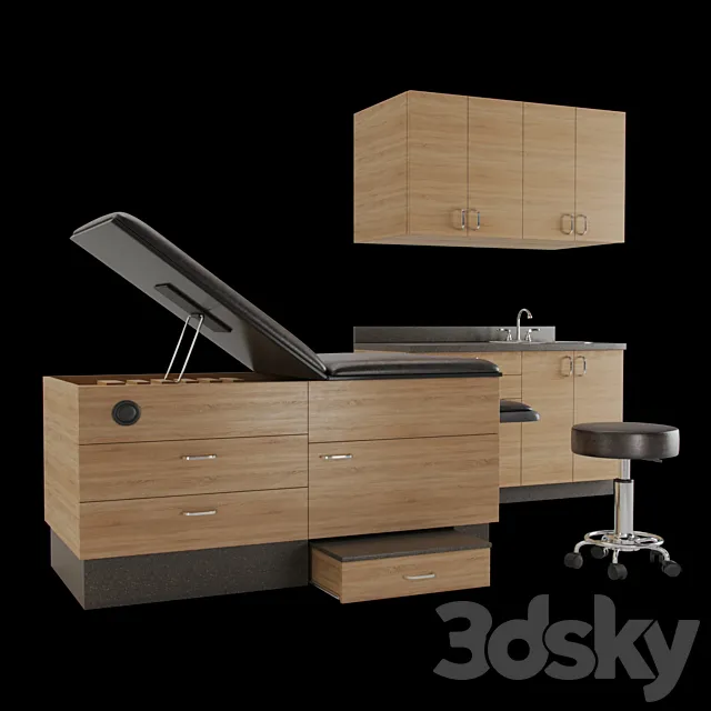 Goodtime Medical furniture set 3D Model Goodtime Medical furniture set 3D Model