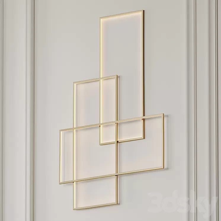 Goose Featjer Modern Wall Sconce 3D Model