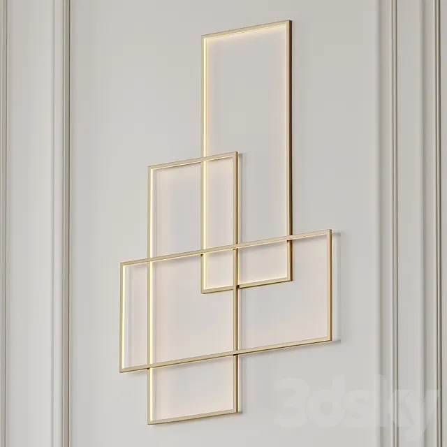 Goose Featjer Modern Wall Sconce 3DModel Goose Featjer Modern Wall Sconce 3DModel