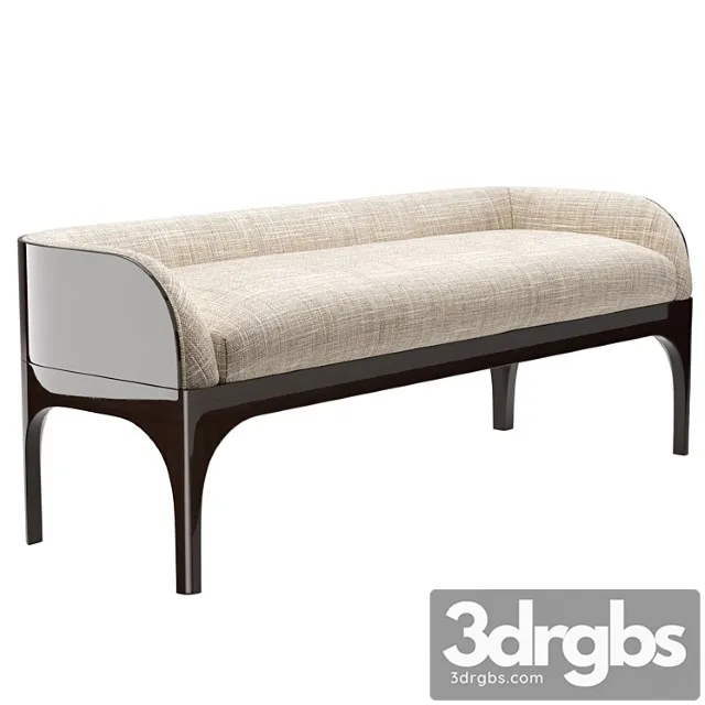 Gorsia buda bed bench 2 3D Model Download