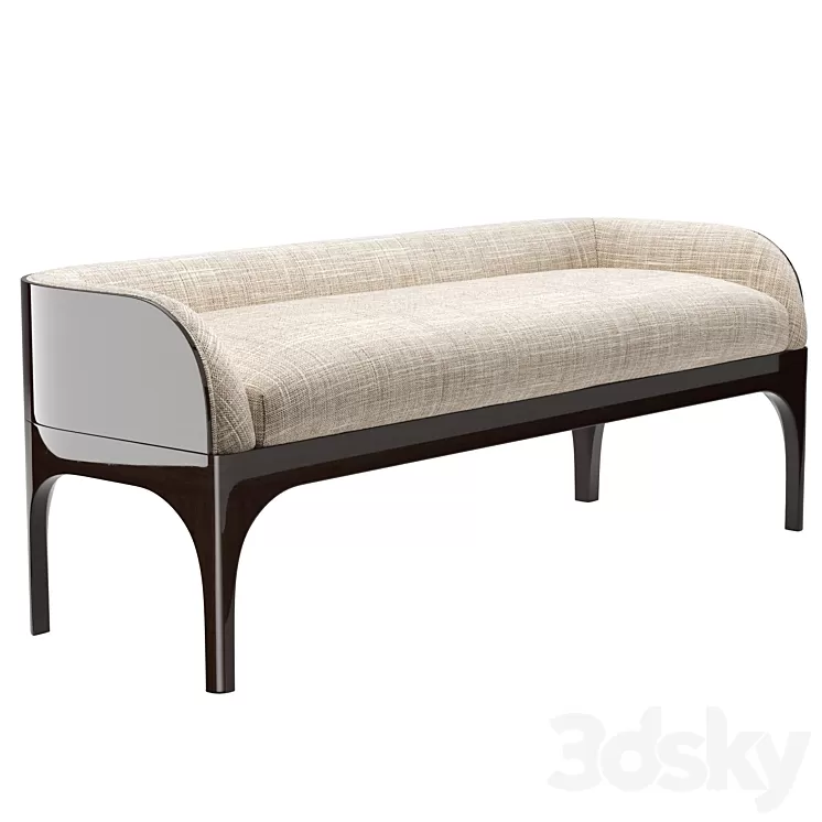 Gorsia buda bed bench 3D Model Gorsia buda bed bench 3D Model