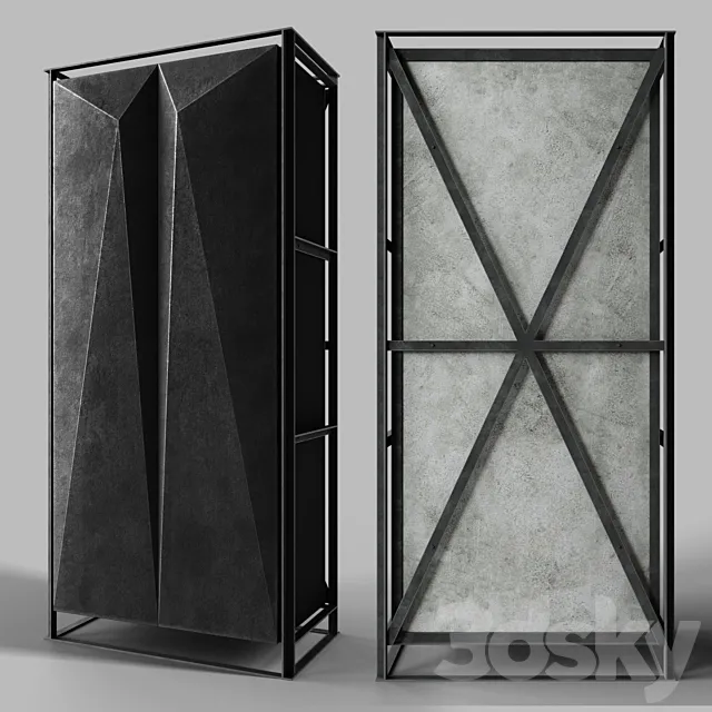Gotham Double Bookcase 3D Model