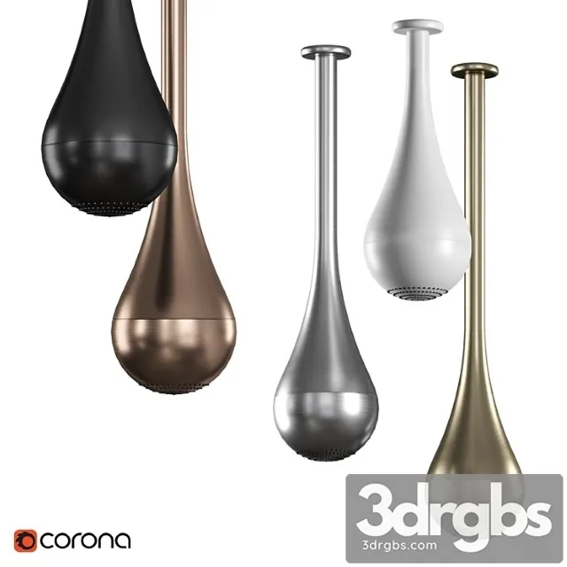Gozzia Gessi Ceiling Shower Faucet 3D Model Download