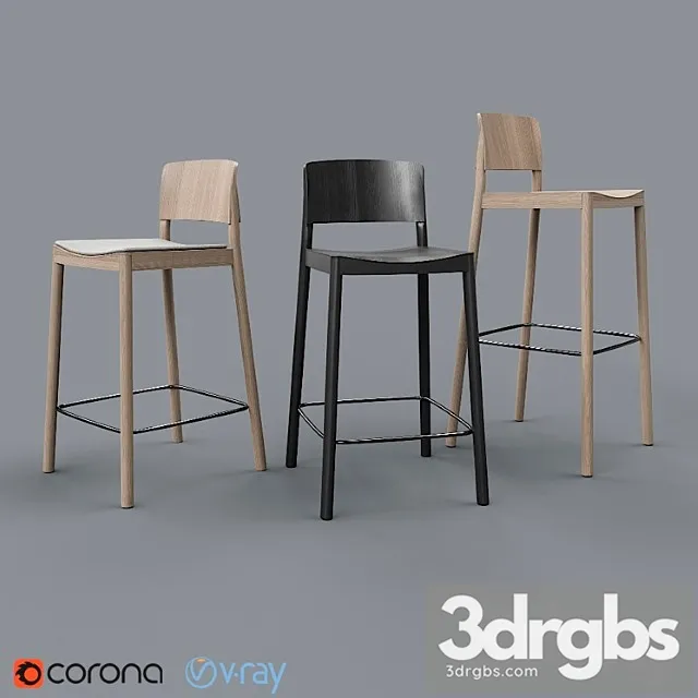 Grace barstool by swedese 2 3D Model Download Grace barstool by swedese 2 3D Model Download
