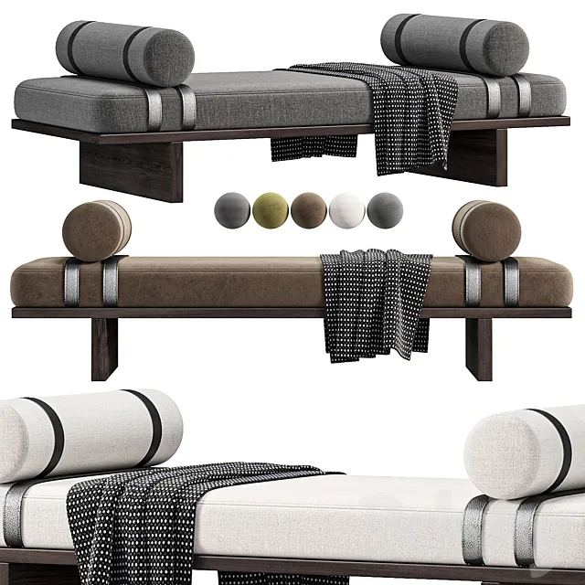 Grace Bench By Willowandalbert 3D Model